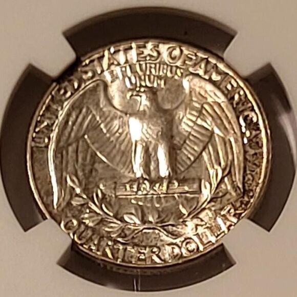 1958 Washington Quarter MS64 NGC Toning - Picture 4 of 4
